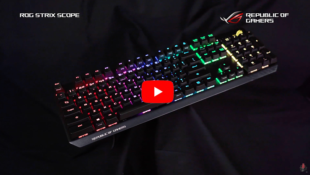  ASUS ROG STRIX SCOPE CZSK layout černý black