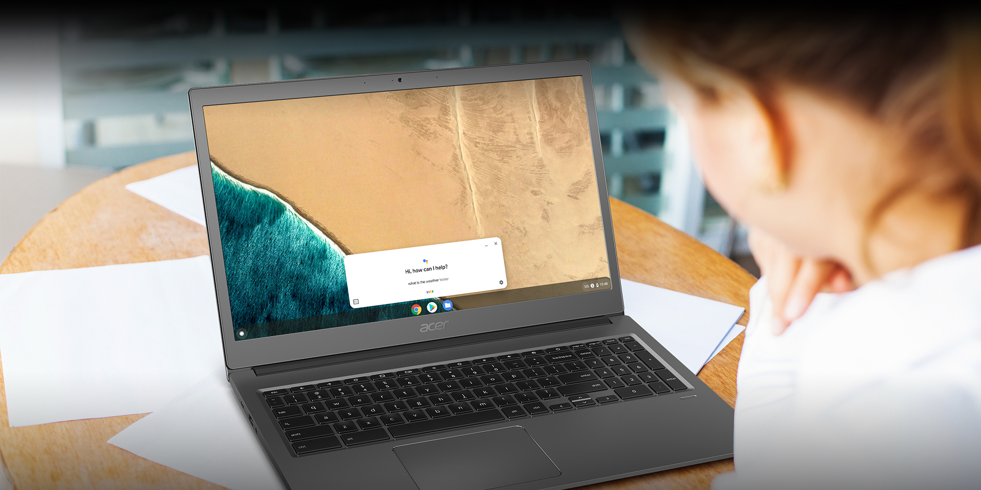 Notebook ACER Chromebook 715 CB7151WT37RH šedý gray