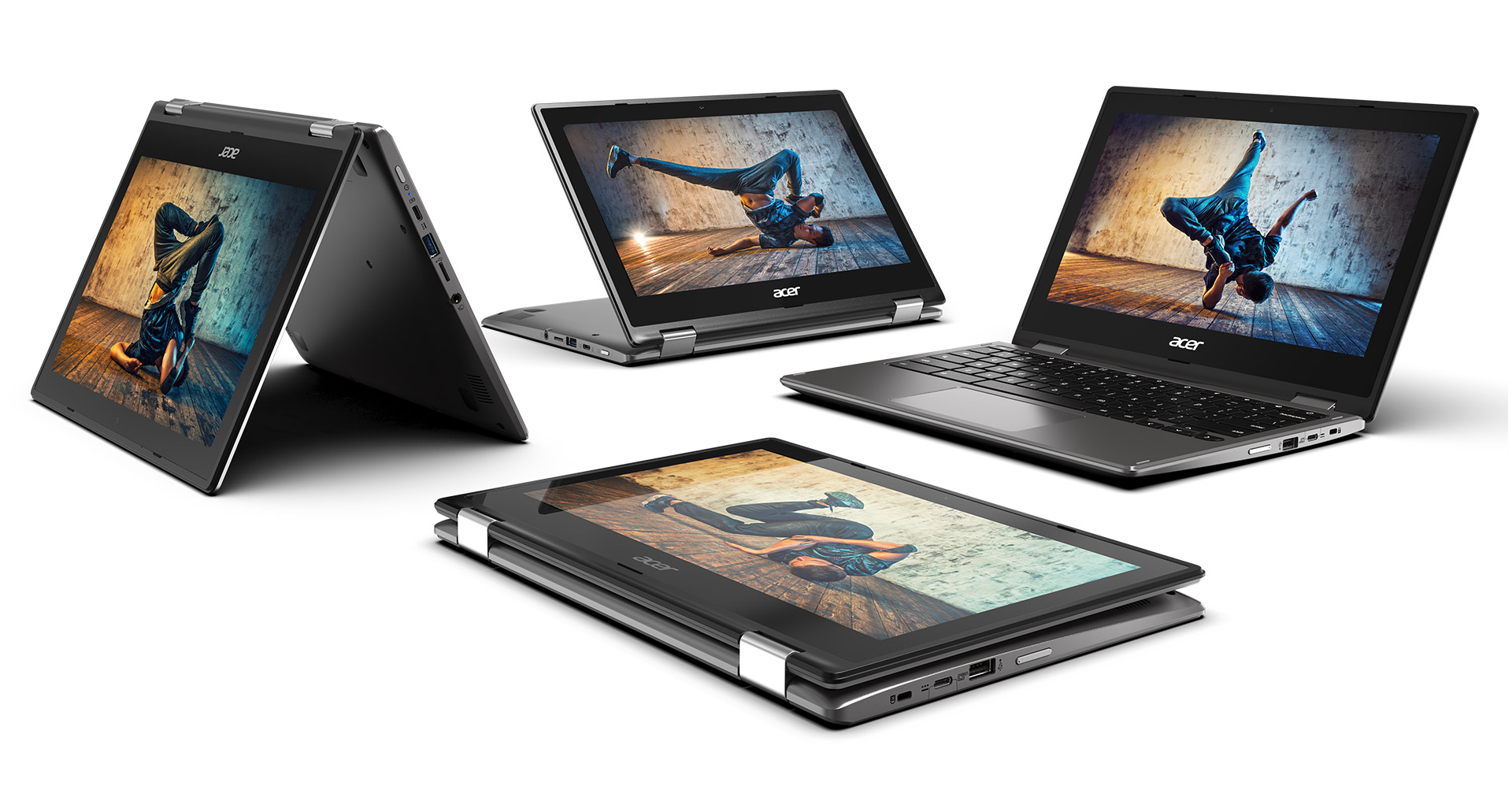 Notebook ACER Chromebook Spin 11 CP3113HK7MV stříbrný silver