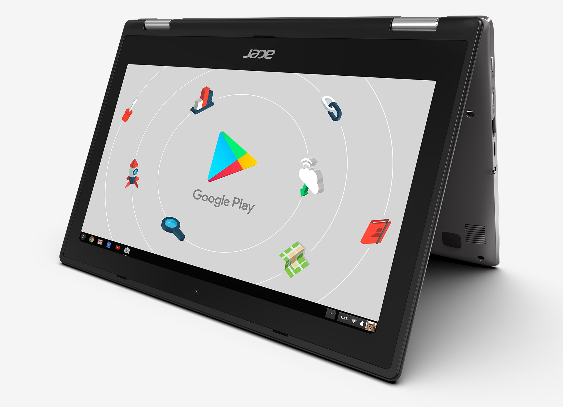 Notebook ACER Chromebook Spin 11 CP3113HK7MV stříbrný silver