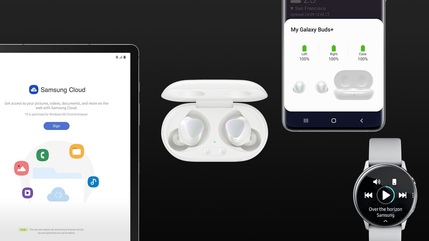 Sluchátka SAMSUNG Galaxy Buds+ černý black