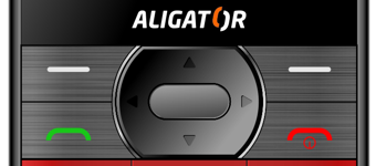 Mobilní telefon pro seniory + stolní nabíječka ALIGATOR A900 červený red