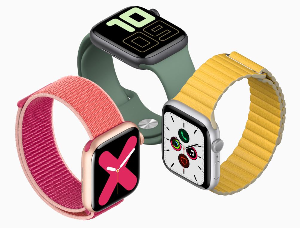 Chytré hodinky APPLE Watch S5 40mm stříbrnábílá silverwhite
