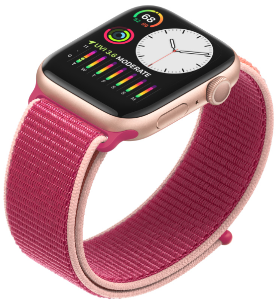 Chytré hodinky APPLE Watch S5 40mm stříbrnábílá silverwhite