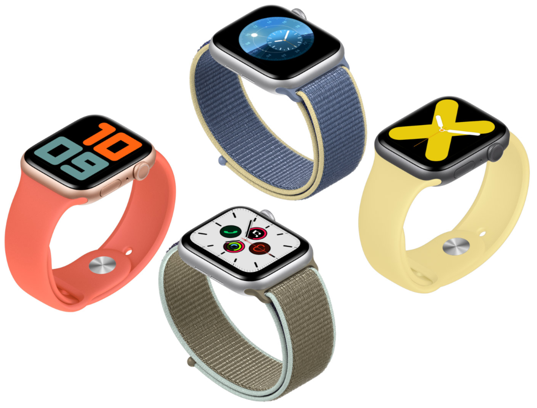 Chytré hodinky APPLE Watch S5 40mm stříbrnábílá silverwhite
