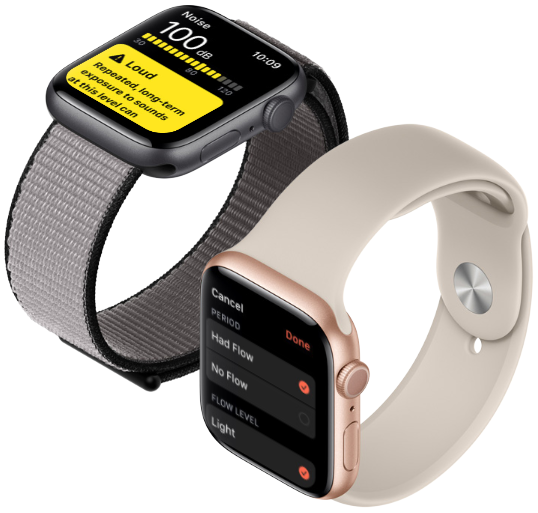 Chytré hodinky APPLE Watch S5 40mm stříbrnábílá silverwhite