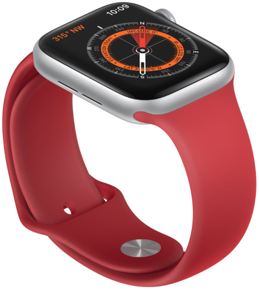 Chytré hodinky APPLE Watch S5 40mm stříbrnábílá silverwhite