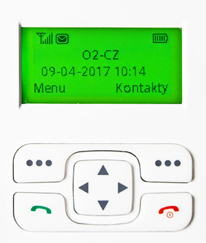 Stolní telefon na simkartu ALIGATOR T100 bílý white