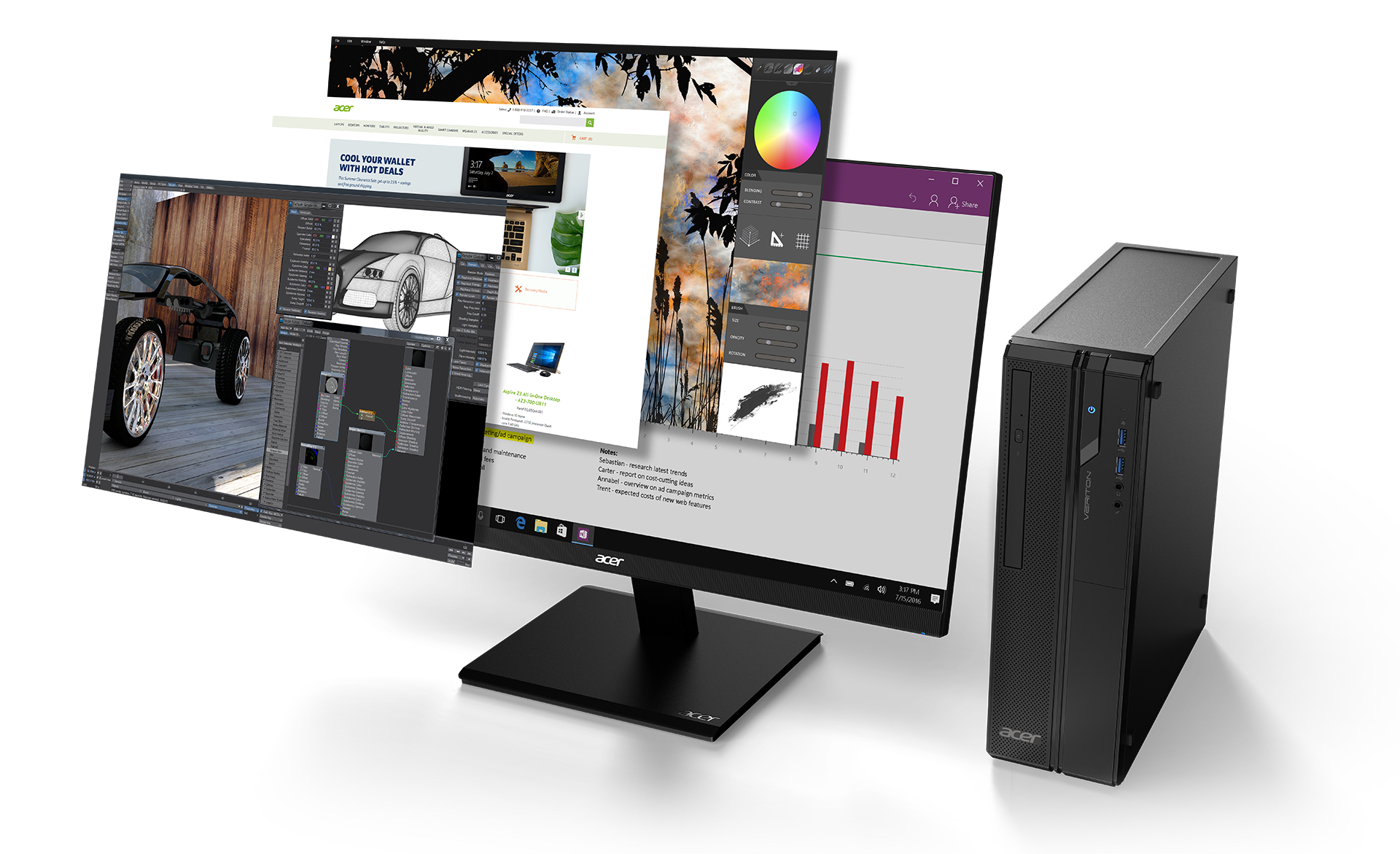 Počítač ACER Veriton EX2620G černý black