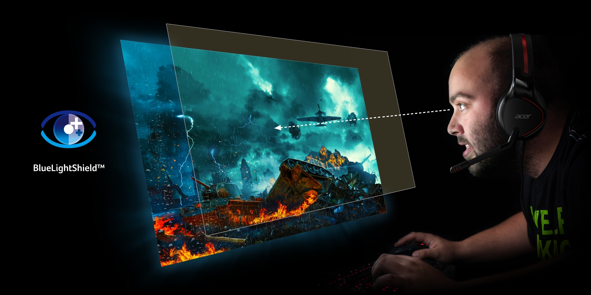 23 LED monitor ACER Nitro XV240YPbmiiprx 24'' černý black