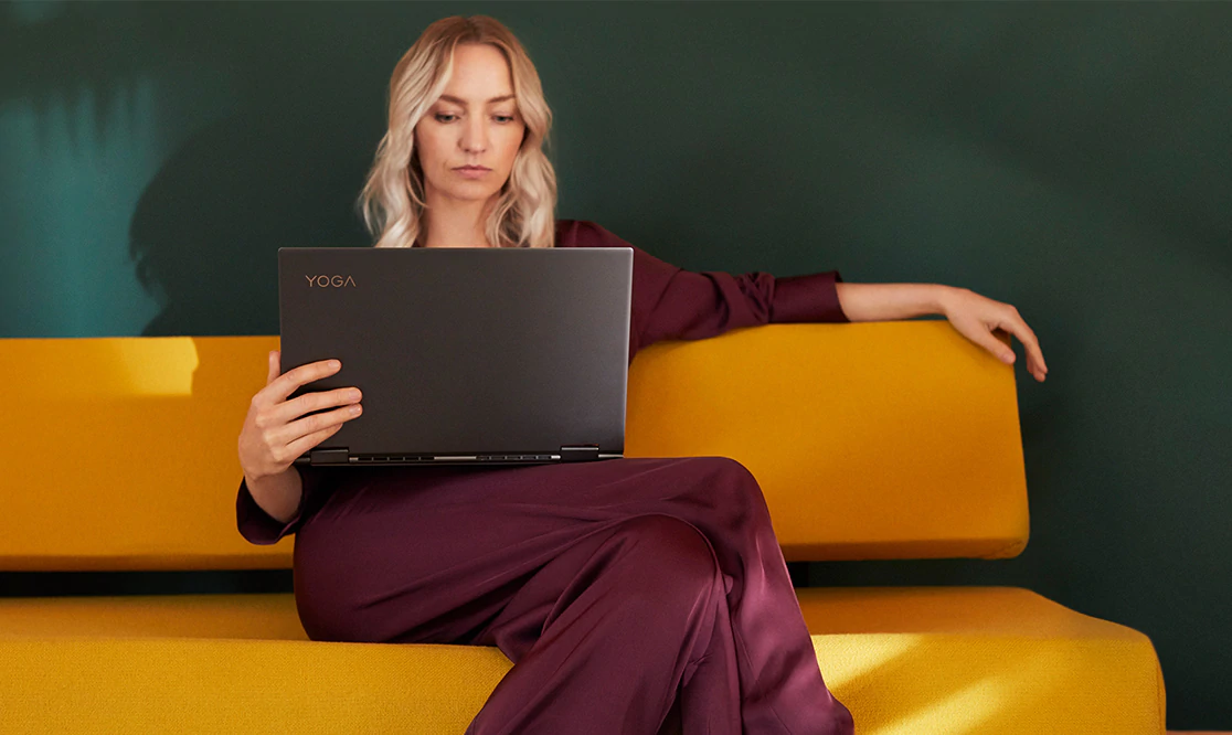 Notebook LENOVO Yoga C74015IML zlatý gold