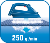 Žehlička napařovací TEFAL FV9844E0 Ultimate Pure černámodrá blackblue