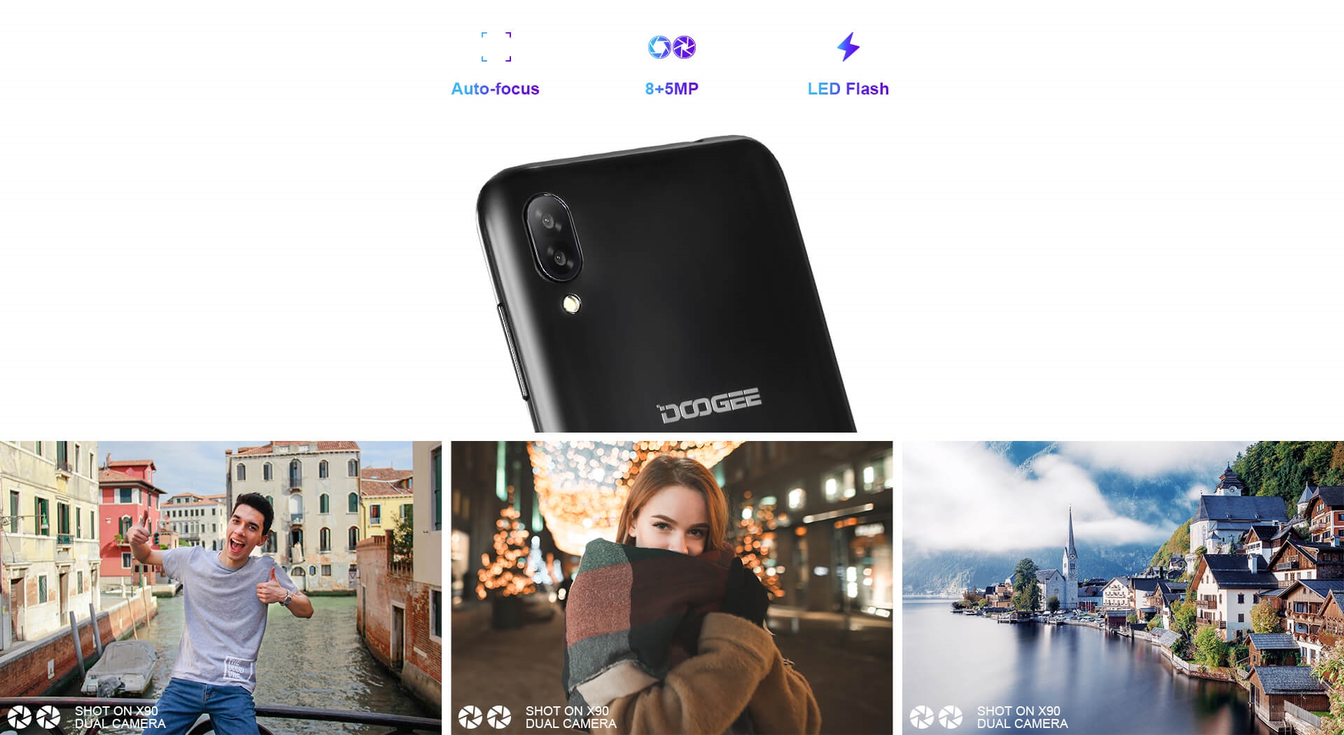 Mobilní telefon DOOGEE X90 1GB16GB zlatá gold