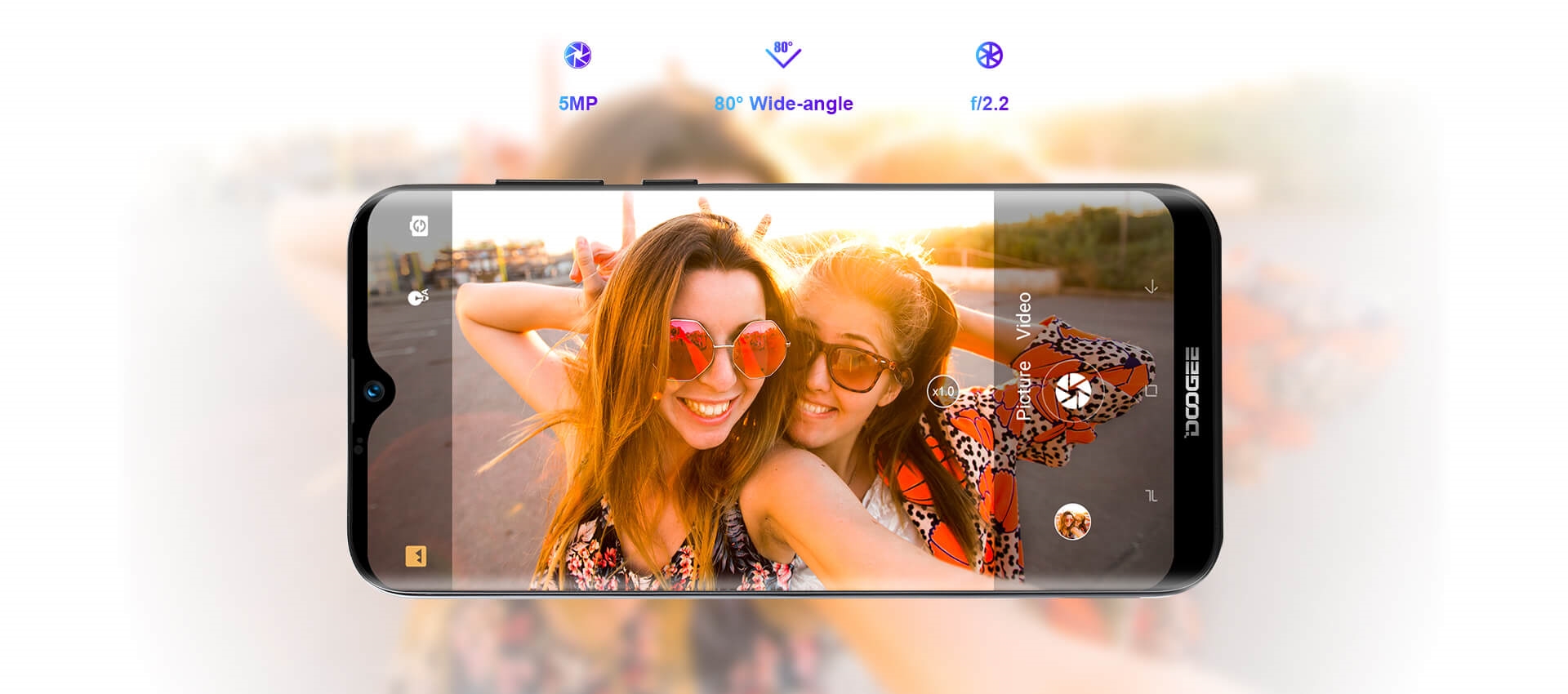 Mobilní telefon DOOGEE X90 1GB16GB zlatá gold