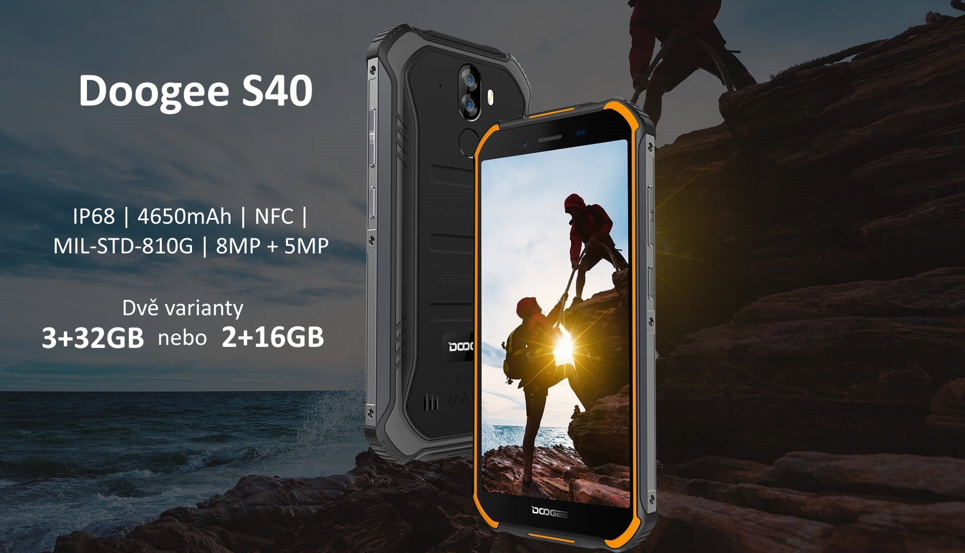 Mobilní telefon DOOGEE S40 3GB32GB černý black