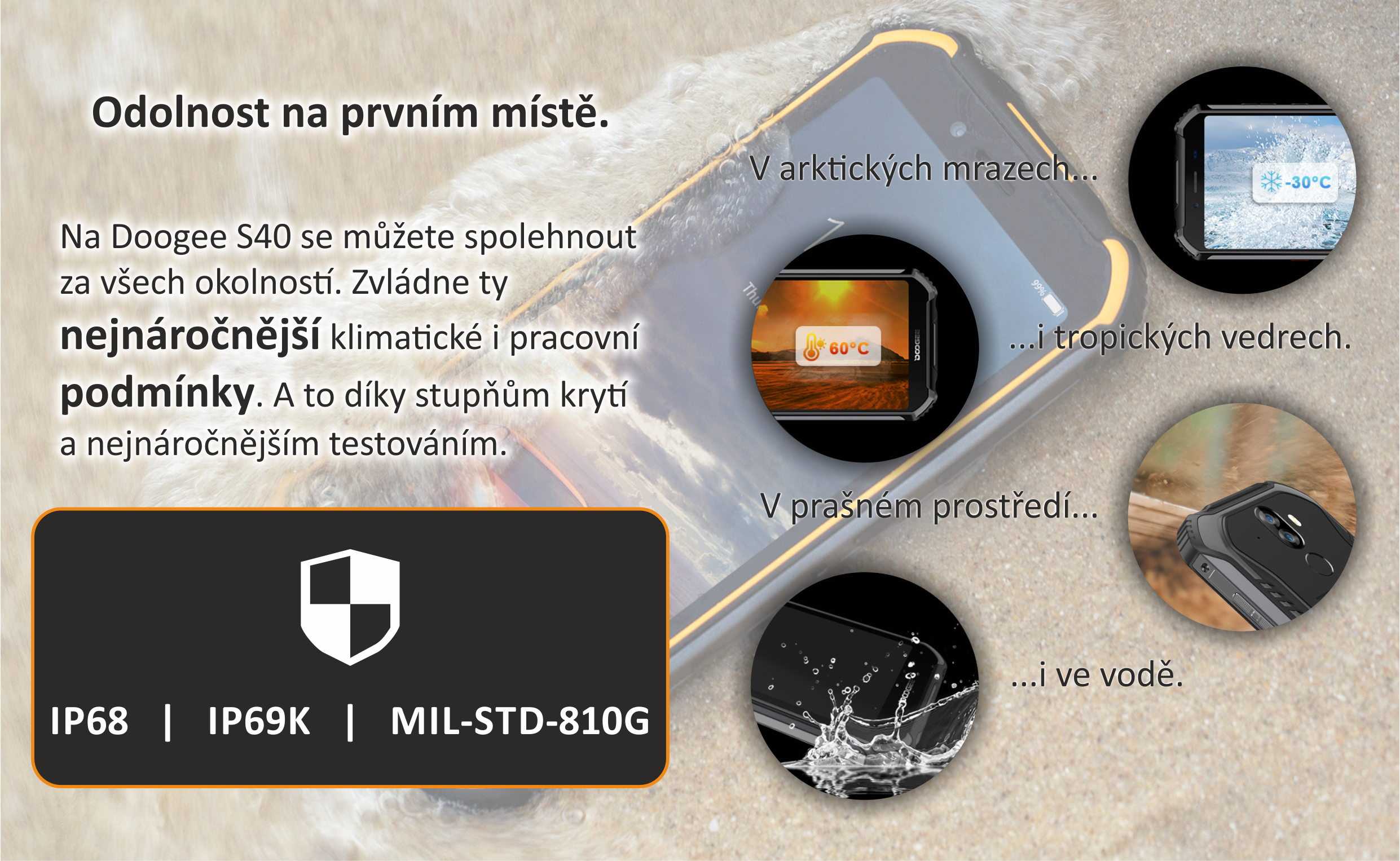 Mobilní telefon DOOGEE S40 3GB32GB černý black