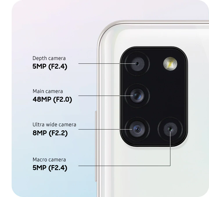 Mobilní telefon SAMSUNG Galaxy A31 SMA315 modrá blue