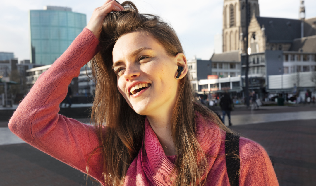 Bezdrátová sluchátka TRUST Nika Touch Bluetooth Earphone černá black