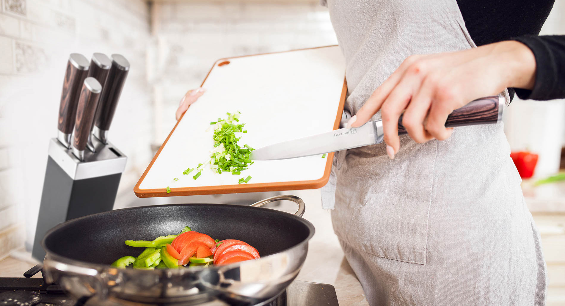 Sada nožů G21 Gourmet Dynamic 5ks + černonerezový blok