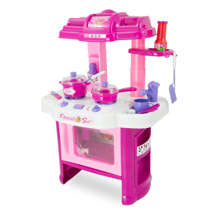  G21 Dětská kuchyňka DELICACY s příslušenstvím růžová