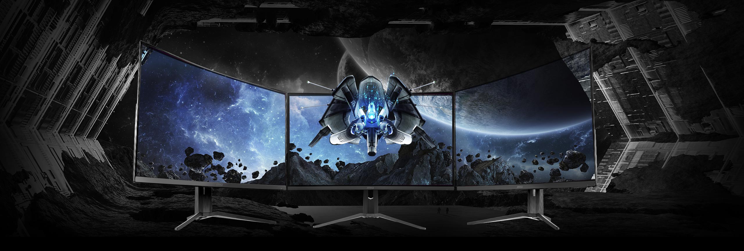Prohnutý LED monitor MSI Optix MAG272CQR 27 černý black