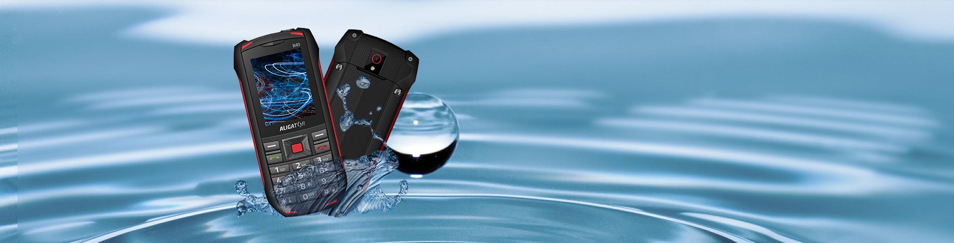 Mobilní telefon ALIGATOR R40 eXtremo černáčervená blackred