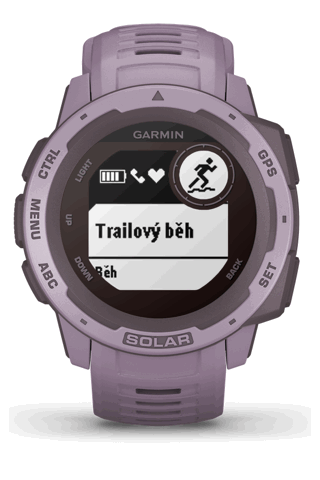 Chytré hodinky GARMIN Instinct Solar Orchid Optic