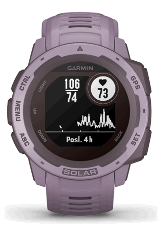 Chytré hodinky GARMIN Instinct Solar Orchid Optic