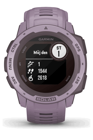 Chytré hodinky GARMIN Instinct Solar Orchid Optic