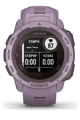 Chytré hodinky GARMIN Instinct Solar Orchid Optic