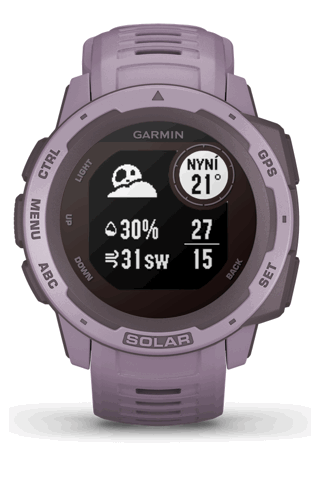 Chytré hodinky GARMIN Instinct Solar Orchid Optic