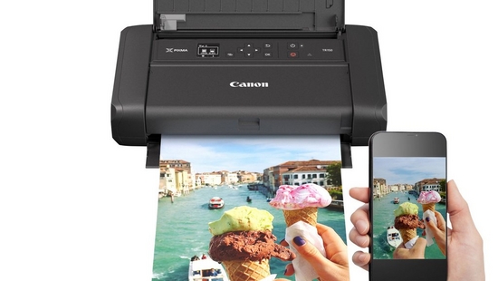 Přenosná tiskárna CANON PIXMA TR150 + baterie