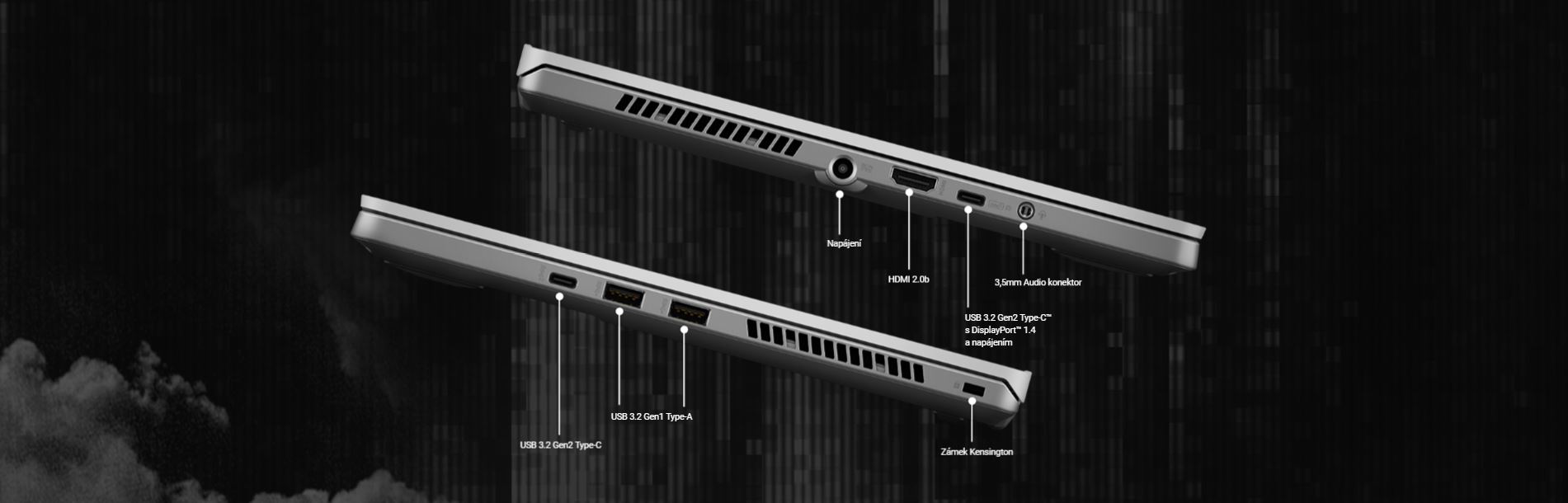 Herní notebook ASUS ROG Zephyrus G14 GA401IU bílý white