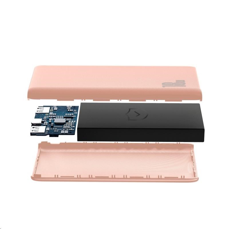 Baseus Bipow Quick Charge Power Bank PD + QC 10000mAh 18W Pink