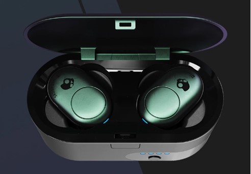 Bezdrátová sluchátka SKULLCANDY Push černozelená