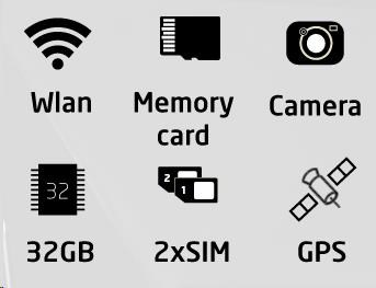 Mobilní telefon ALIGATOR S6500 Duo 32GB černý black