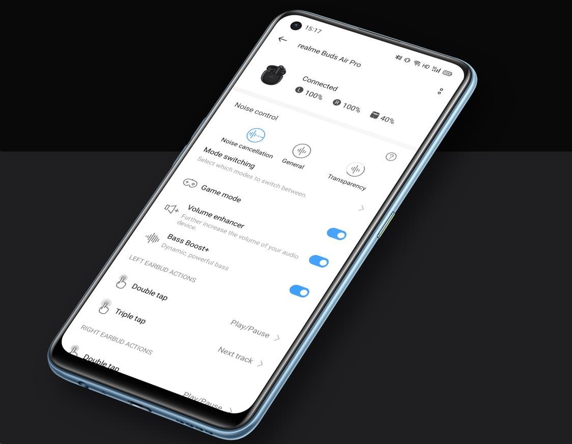 Bezdrátová sluchátka REALME Buds Air Pro bílé white