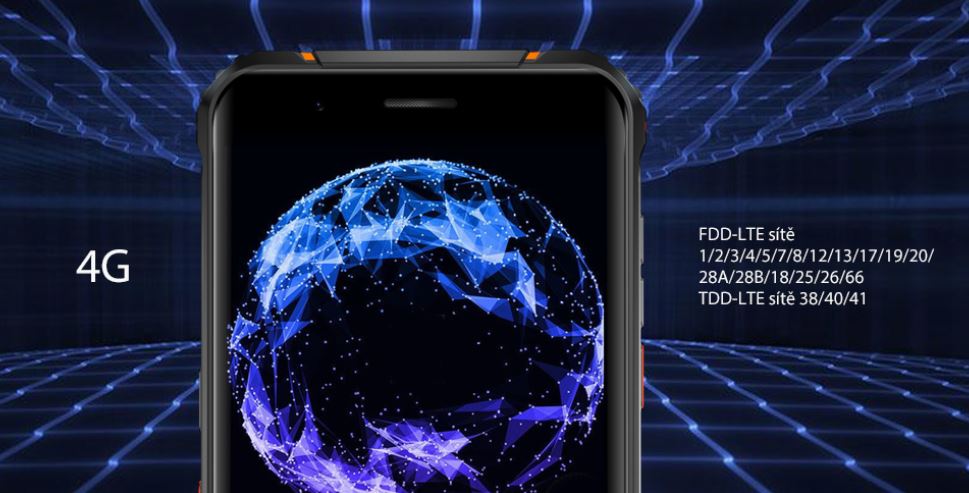 Odolný mobilní telefon iGET GBV5100 černý black