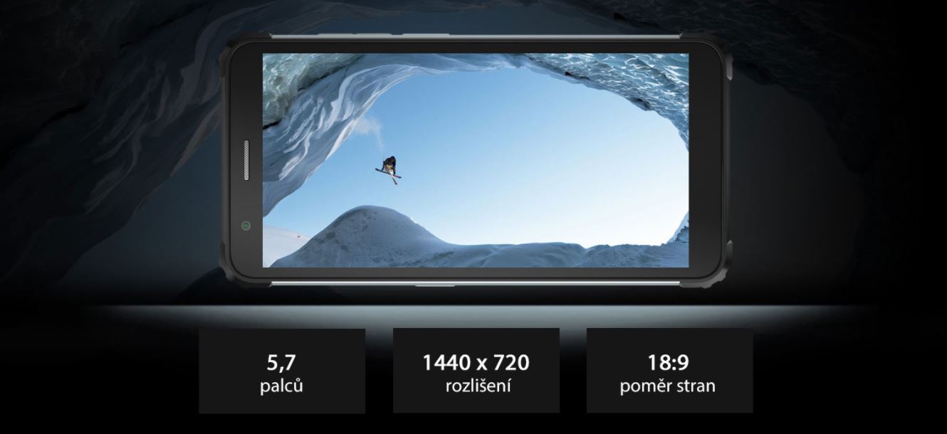 Odolný mobilní telefon iGET GBV6600 zelený green