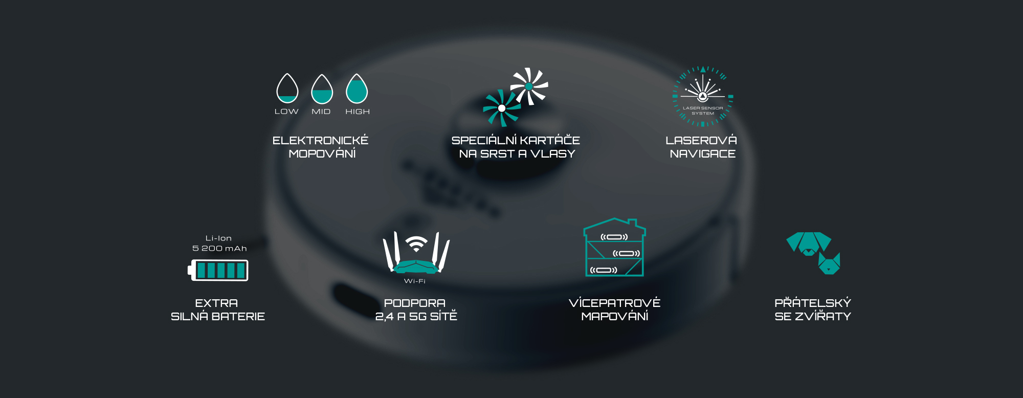 Robotický vysavač ETA Navaggio Profi 4228 90000