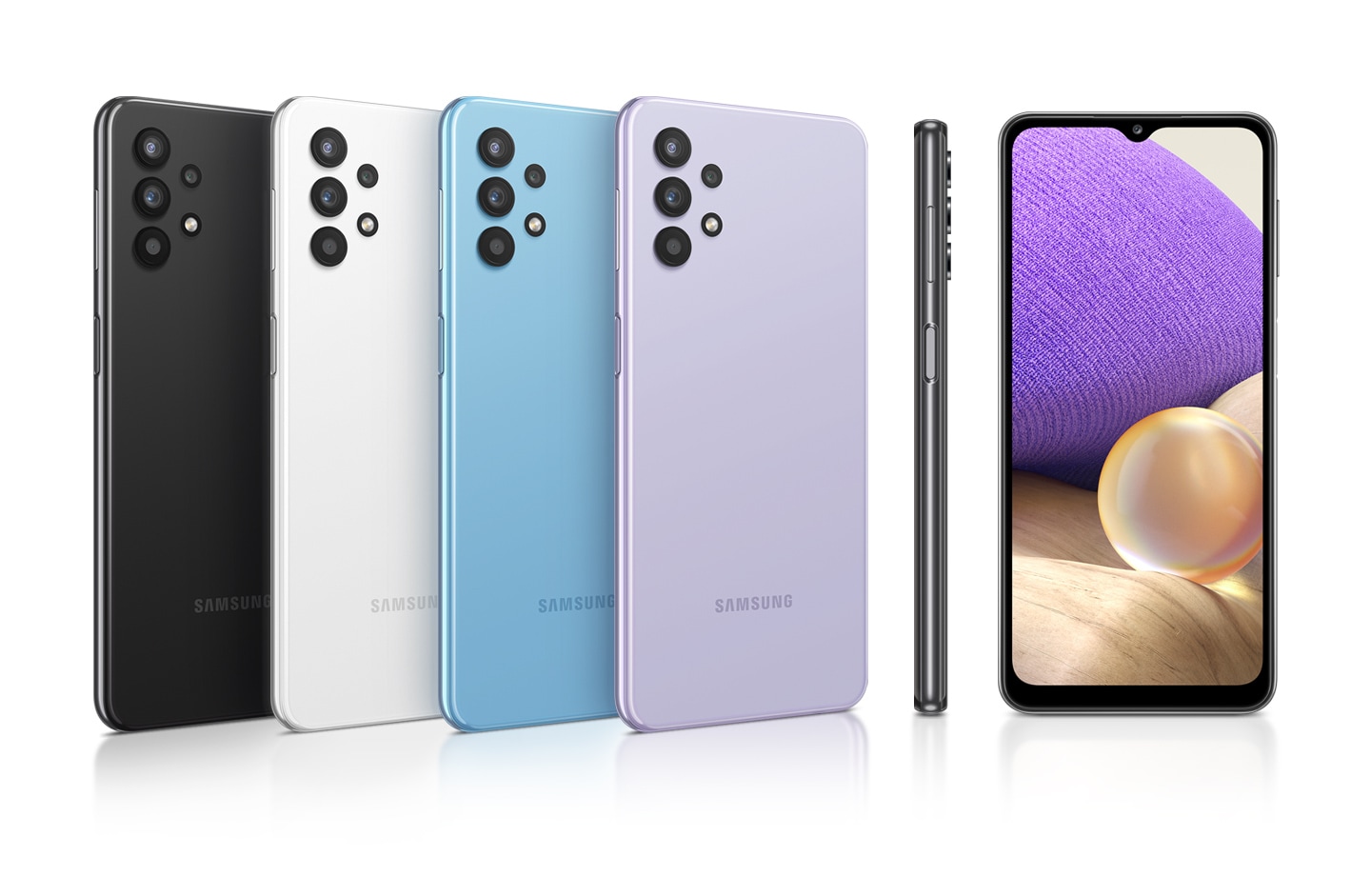 Mobilní telefon SAMSUNG Galaxy A32 5G fialový