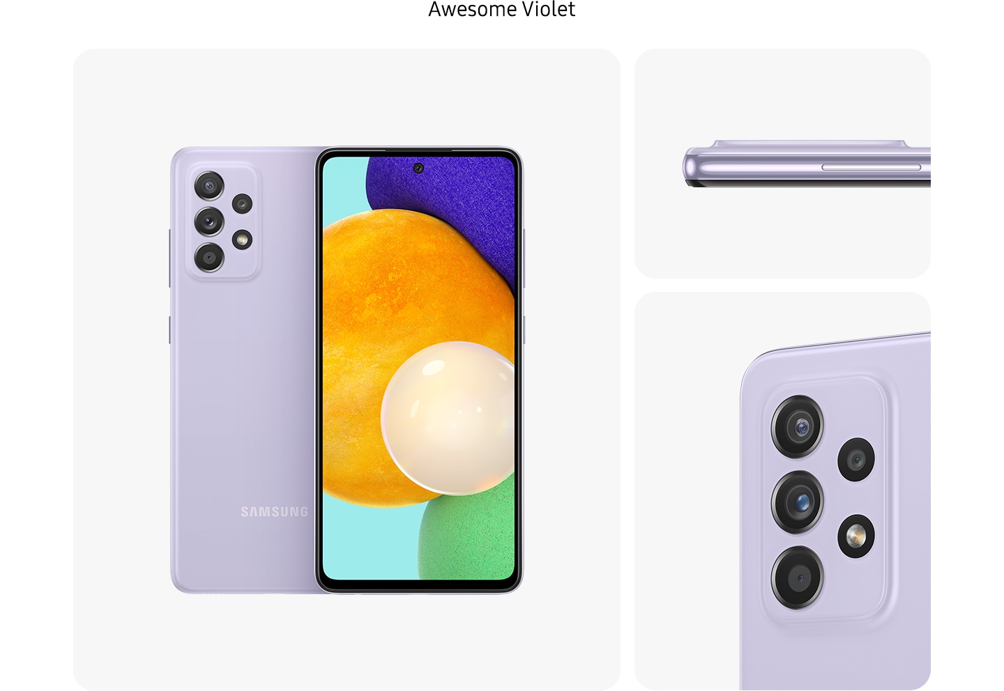 Mobilní telefon SAMSUNG Galaxy A52 5G 128GB fialový purple