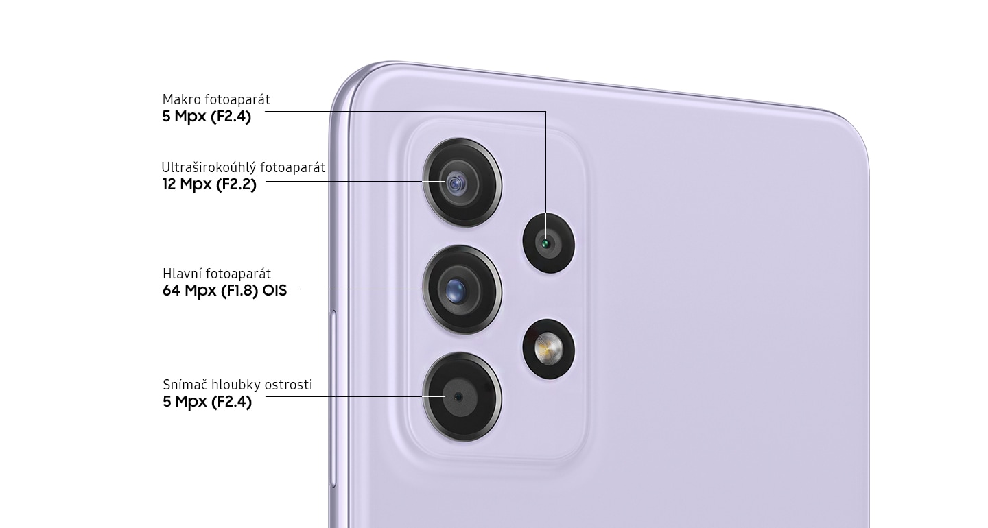 Mobilní telefon SAMSUNG Galaxy A52 5G 128GB fialový purple