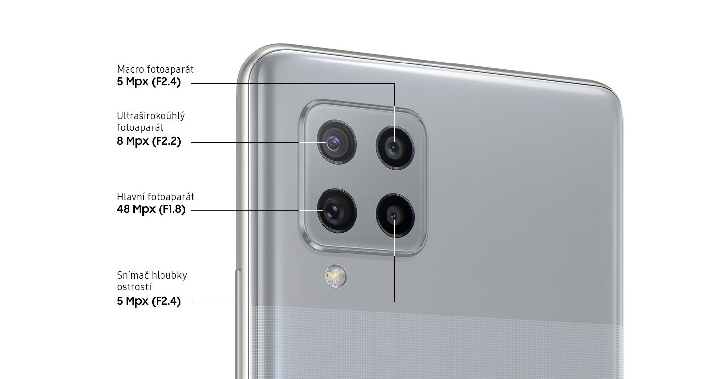 Mobilní telefon SAMSUNG Galaxy A42 5G šedý gray