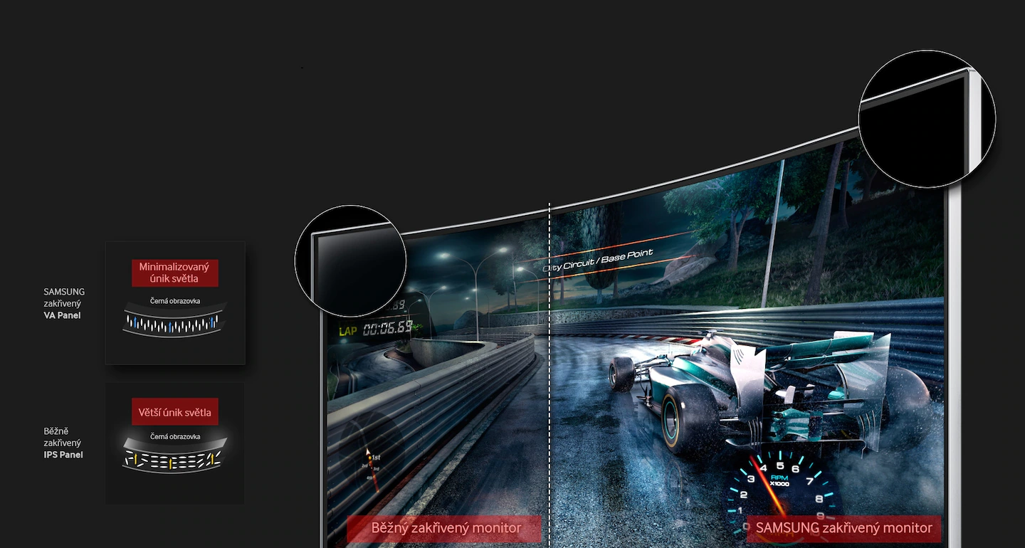 27 LED prohnutý monitor SAMSUNG C27F390