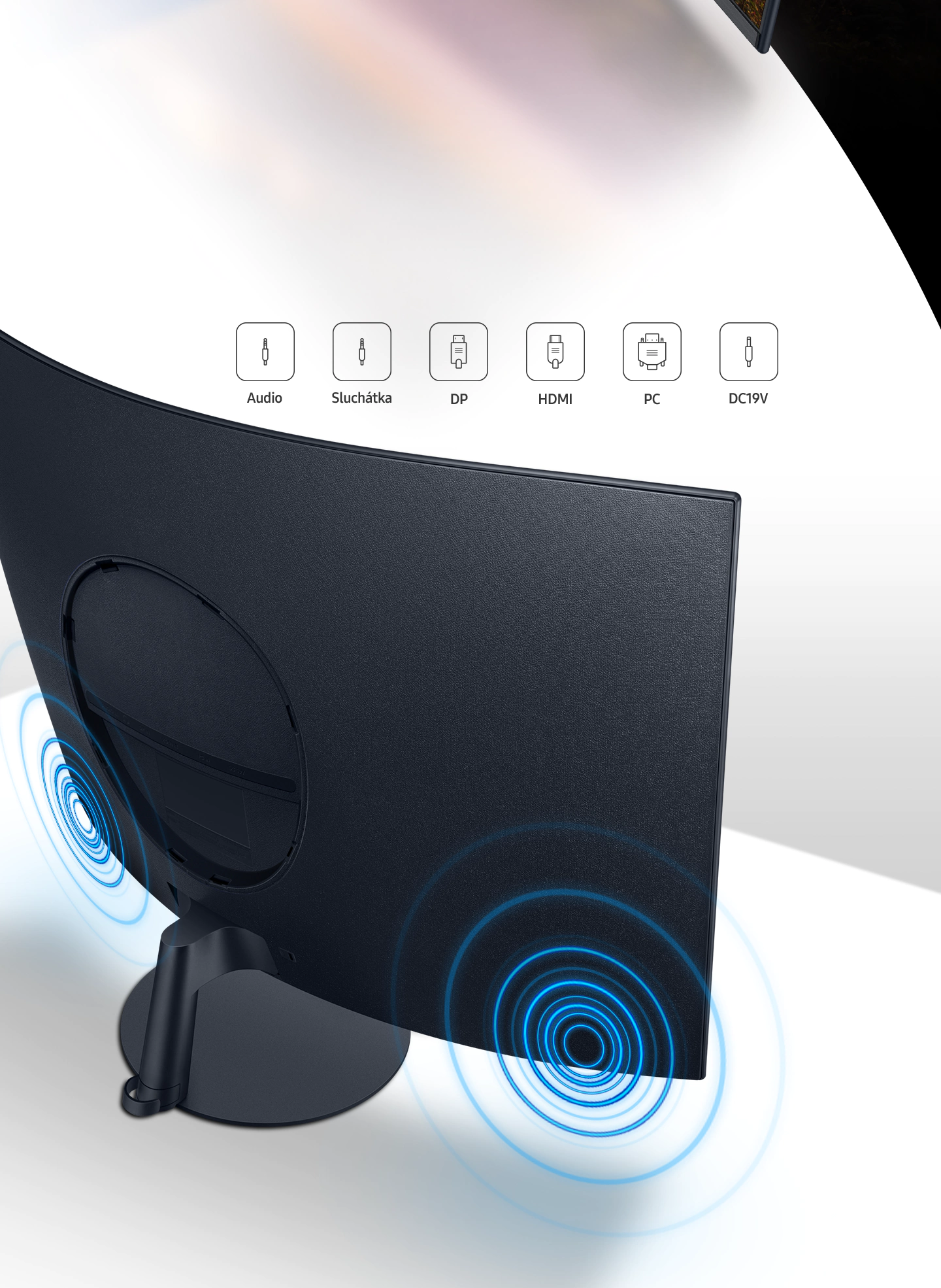 Prohnutý LED monitor SAMSUNG C24T550