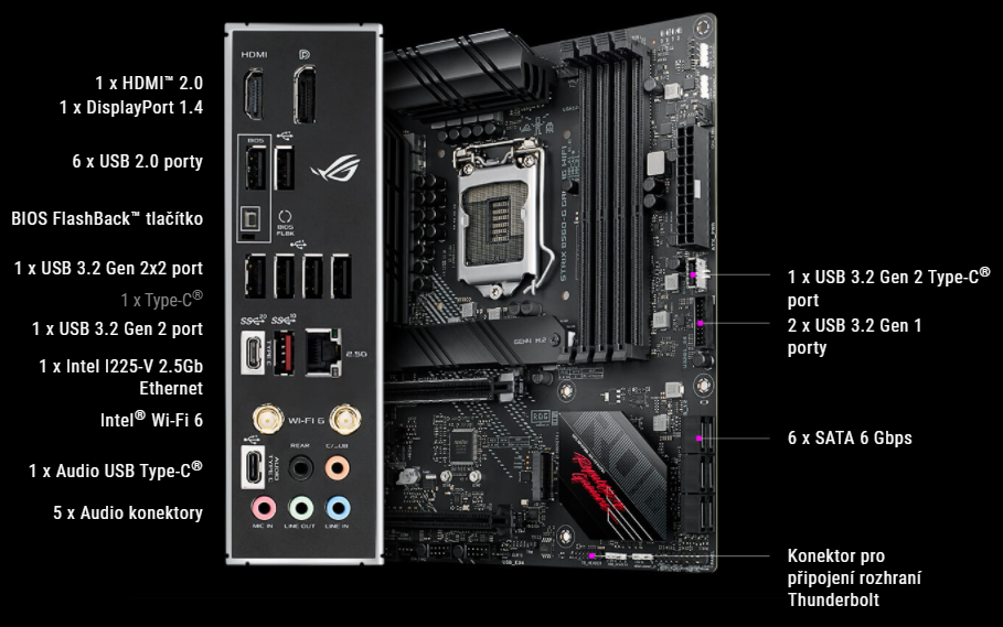 Základní deska ASUS ROG STRIX B560G GAMING WIFI