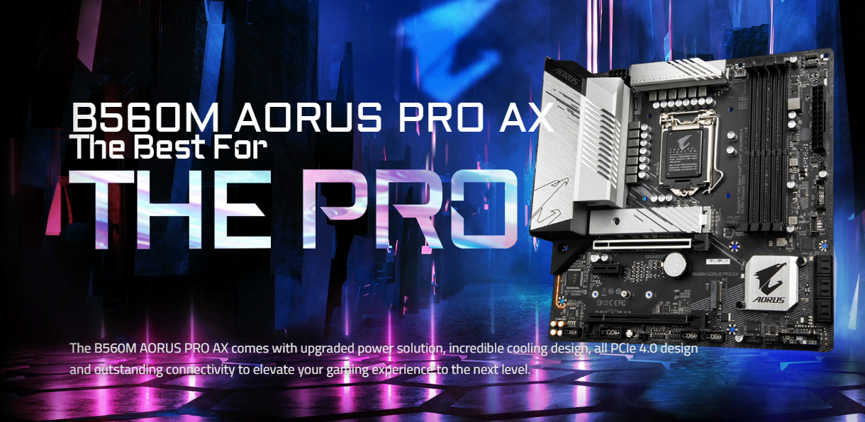 Základní deska GIGABYTE B560M AORUS PRO AX