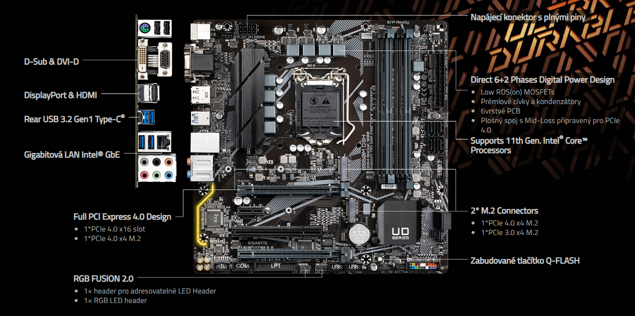 Základní deska GIGABYTE B560M D3H
