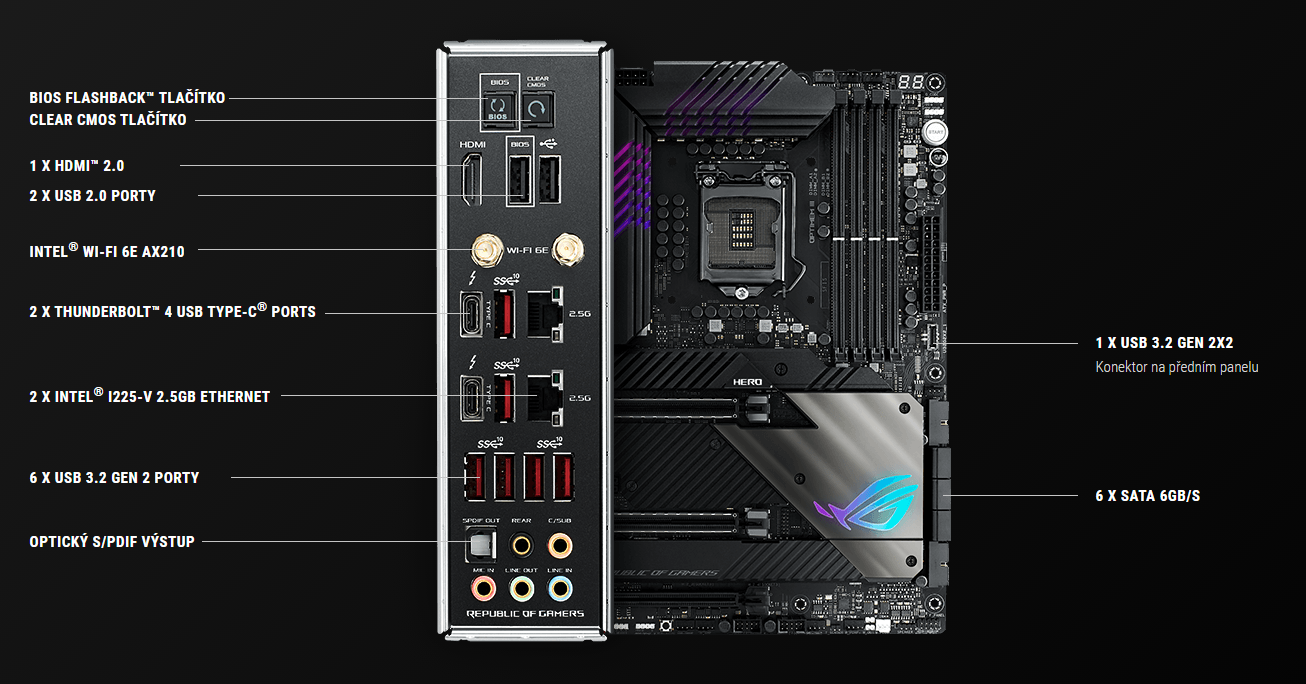 Základní deska ASUS ROG MAXIMUS XIII HERO Z590